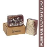 Ravenna Doğal El Yapımı Lavanta Sabunu Ruşur Taşlı Peeling Etkisi ile Doğal Koku