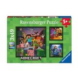 Ravensburger 056217 Minecraft 3x49 Parça Puzzle
