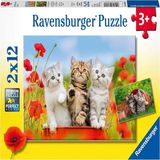 Ravensburger 076260 2X12 Parça Yavru Kediler Puzzle
