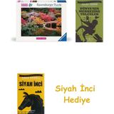 Ravensburger 1000 Parça Alacakaranlıkta Ağaç Evler Puzzle + Dünyanın Merkezine Yolculuk + Siyah Inci Hediye