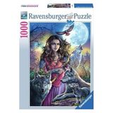 RAVENSBURGER 1000 Parça Puzzle Kurtlarla Kadın