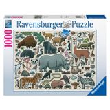 Ravensburger 168071 1000 Parça Vahşi Hayvan Puzzle