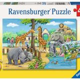 Ravensburger 2x24 Parça Puzzle Hayvanat Bahçesi Puzzle-078066