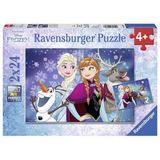 Ravensburger 2x24 Parça Wd Frozen Kuzey Işıkları Puzzle