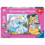 Ravensburger 3x49 Parça Disney Prensesleri Belle Cinderella Rapunzel Puzzle