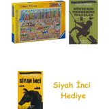 Ravensburger 5000 Parça Puzzle James Rizzi Şehir + Dünyanın Merkezine Yolculuk + Siyah Inci Hediye