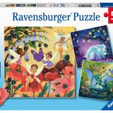 Ravensburger 51816 3x49 Parça Büyülü Karakterler Çocuk Puzzle