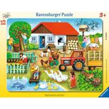 Ravensburger Büyük Çerçeveli 15 Parça "Nerede Olmalı?" Puzzle