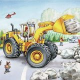 Ravensburger Çocuk 2x24 Parça Ekskavatör ve Traktör 78028 Puzzle