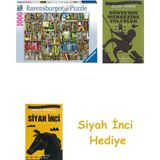 Ravensburger Kitaplık 1000 Parça Puzzle + Dünyanın Merkezine Yolculuk + Siyah Inci Hediye