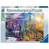 Ravensburger New York Kış ve Yaz 160082 1500 Parça Puzzle