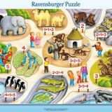 Ravensburger Ravensburger 17 Parçalı Büyük Çerçeveli Puzzle 5e Kadar Sayılar, Yapboz