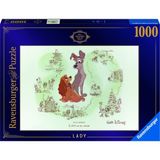 Ravensburger1000 Parça Disney Leydi ile Sokak Köpeği Puzzle