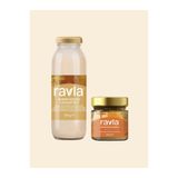 Ravla 2'li Ürün - Badem İçeceği Konsantresi - 250g / Yer Fıstığı Ezmesi - 240g