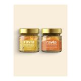 Ravla 2'li Ürün - Ihlamur Ballı Fındık Ezmesi - 240g / Yer Fıstığı Ezmesi - 240g