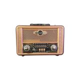 Ravéon Alarm Saatli Radyo Taşınabilir Ahşap Bluetooth Hoparlör ve Radyo - Retro ve Otantik Tasarım
