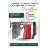 Ravéon Çamaşır Kurutmalık Duvara Monte Katlanabilir Çamaşır Askısı, 100CM, Antrasit Renkli