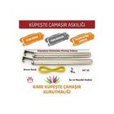 Ravéon Çamaşır Kurutmalık Şehir Balkonları Için Dikdörtgen Çamaşır Askısı, 60X25 Cm, Modern Tasarım - 60 x 25 cm