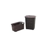 Ravéon Çamaşır Sepeti Dantel Detaylı Plastik - Şık ve Dayanıklı