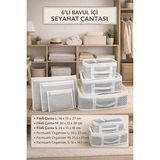 Ravéon Çamaşır Sepeti Seyahat Için 6 Parça Organizer Seti, Valiz Düzgünlüğü Sağlar