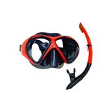 Ravéon Dalış Bıçağı Yetişkinler Için Renkli Snorkel ve Dalış Maskesi Seti