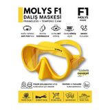 Ravéon Dalış Maskesi F1 Pro Anti Fog - Güneş Sarısı, Buzlu ve Net Görüş