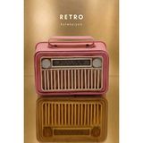 Ravéon Dekoratif Obje ve Biblo Nostaljik Pembe Radyo Dekoratif Obje ile Şık Ev ve Ofis Dekoru