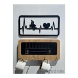Ravéon Duvar Dekorasyon Ürünü Kahve Köşenize Retro Tarzda Nostaljik Radyo Duvar Dekoru