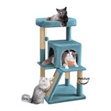 Ravéon Kedi Tırmalaması Teraslı Dekoratif Kedi Evi - Hem Oyun Hem Tırmalama Alanı
