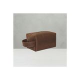 Ravéon Makyaj & Takı Organizeri El Yapımı Hakiki Deri Erkek Bakım Çantası, Vintage Dopp Kit