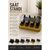 Ravéon Makyaj & Takı Organizeri Unisex Saat Standı - 4'lü Şık ve Fonksiyonel Tasarım