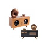 Ravéon Nostaljik Radyo Ahşap Görünüm Bluetooth Radyo, Sd ve USB Girişli, Şarjlı Hoparlör