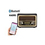 Ravéon Nostaljik Radyo Ahşap Görünümlü Bluetooth Radyo ve Büyük Boy Nostaljik Tasarım