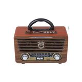 Ravéon Nostaljik Radyo Ahşap Retro Fm Radyo ve Bluetooth Hoparlör ile Şık Tasarım