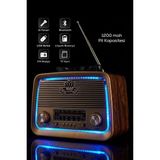 Ravéon Nostaljik Radyo El Fenerli ve Bluetooth Hoparlör – USB ve Tf Kart Desteği