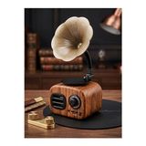 Ravéon Nostaljik Radyo Eski Moda Ahşap Eskitme Gramofon Bluetooth Hoparlör