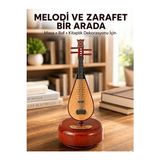 Ravéon Nostaljik Radyo Estetik Ud Sembolü Müzik Kutusu, Melodi Desteğiyle Dekoratif Parça