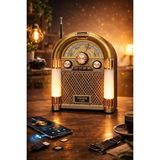 Ravéon Nostaljik Radyo Işıklı Retro Müzik Kutusu ve Fm/am Radyo ile Nostalgik Atmosfer