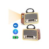Ravéon Nostaljik Radyo Retro Fenerli Tasarımlı Bluetooth Radyo ve Müzik Kutusu
