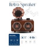 Ravéon Nostaljik Radyo Retro Gramofon Görünümünde Çok Fonksiyonlu Müzik Çalar