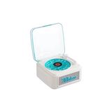 Ravéon Nostaljik Radyo Retro Mini Plak Görünümlü Bluetooth Hoparlör, 3D Ses Dalgasıyla