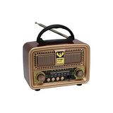 Ravéon Nostaljik Radyo Şarjlı Pilli Radyo ve Bluetooth ile Eski Tarz Şıklık