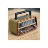 Ravéon Nostaljik Radyo Vintage Ahşap Görünümlü Bluetooth Radyo, USB ve Sd Kart Desteği