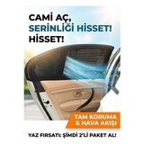 Ravéon Oto Güneşlik Perde Çiftli Yan Cam Güneşlik Perde Seti - Araç Içi Güneş Koruma