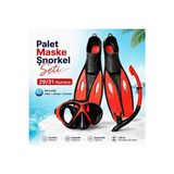 Ravéon Palet & Patik Sea Walker Çantalı Yüzücü Paleti ve Şnorkel Seti
