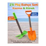Ravéon Plaj Oyuncakları Büyük Boy Bahçe ve Deniz Kazma Kürek Seti