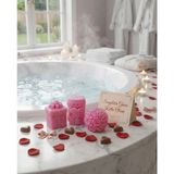 Raw Home Anneler Günü Hediyesi Pembe Çilek Kokulu 3’lü Mum Seti – %100 Soya Wax - Love Gül Tasarım, Hediye Kutusu & Küre - Hediyelik - Çilek - Kırmızı