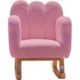 Raw Kids Room Odin Pembe Ahşap Sallanan Çocuk Koltuğu - Standart