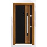 Rawdoor Lüks Seri 5003 Sol Yön Çelik Kapı H.g Siyah-amerikan Ceviz