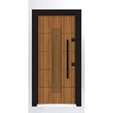 Rawdoor Rustik Seri 3004 Sol Yön Çelik Kapı Amerikan Ceviz
